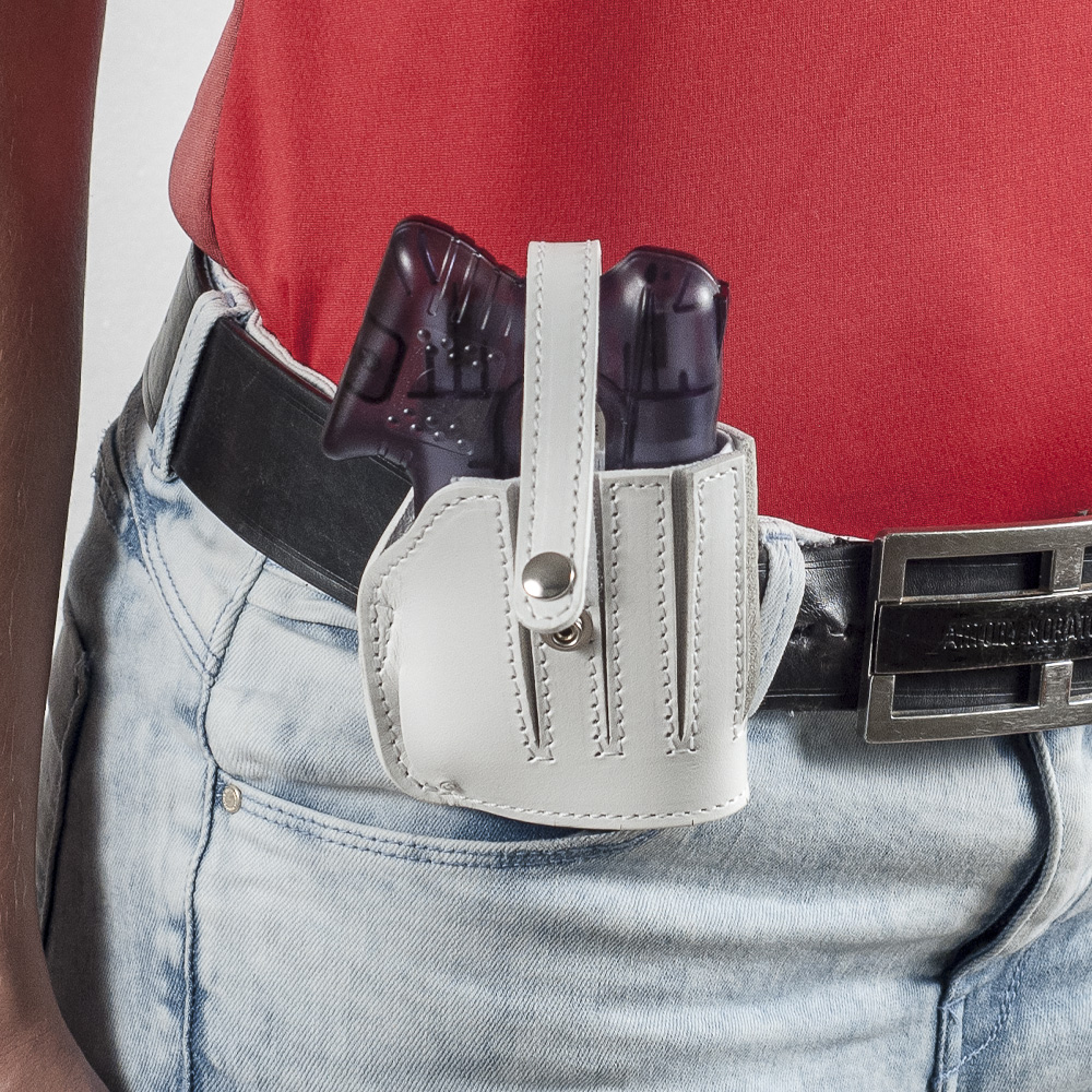 Estrazione fondina Radar in cuoio bianco | Piexon