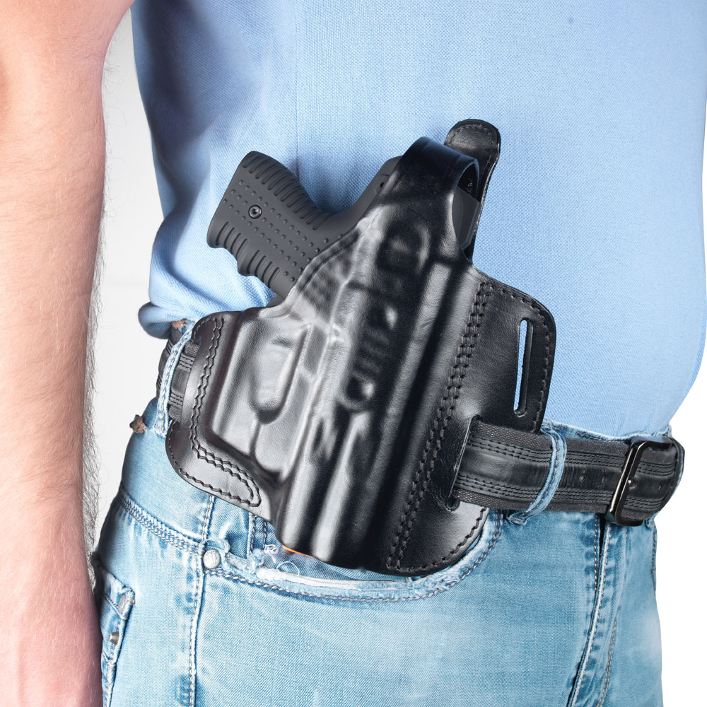 Fondina per JPX4 in cuoio nera